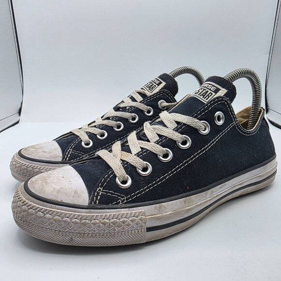 Converse Chuck Taylor All Star Womens Size 8 Black Low Top Shoes Casual Walking - Picture 4 of 13